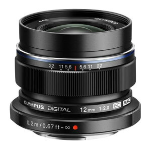�I�����p�X �P�œ_�����Y M.ZUIKO DIGITAL ED 12mm F2.0 �u���b�N ED 12MM F2.0 �u���b�N [MZUIKOED12MMF20BLK]