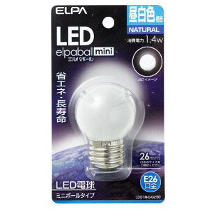 Gp LEDd E26 S60lm(1.4W~j{[^Cv) F 1 elpaball mini LDG1N-G-G250 [LDG1NGG250]