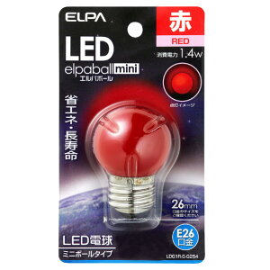 Gp LEDd E26 (1.4W~j{[^Cv) 1 elpaball mini bh LDG1R-G-G254 [LDG1RGG254]ySPSPz