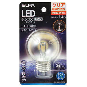 Gp LEDd E26 S55lm(1.4W~j{[^Cv) NAdF 1 elpaball mini LDG1CL-G-G276 [LDG1CLGG276]yDCSPz