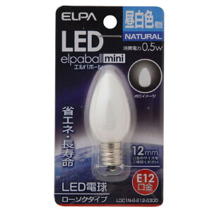 Gp LEDd E12 S18lm(0.5W[\N^Cv) F 1 elpaball mini LDC1N-G-E12-G300 [LDC1NGE12G300]ySPSPz