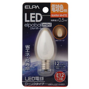 Gp LEDd E12 S15lm(0.5W[\N^Cv) dF 1 elpaball mini LDC1L-G-E12-G301 [LDC1LGE12G301]ySPSPz