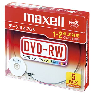 }NZ f[^pDVD-RW 4.7GB 1-2{ CNWFbgv^Ή 5pbN DRW47PWB.S1P5S A [DRW47PWBS5SA]
