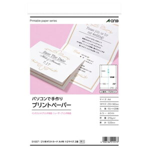 G[ p\RŎvgy[p[ A4 2c܃|XgJ[h 1/2TCY 2 10V[g 51557 [51557]yNVPMz