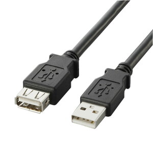 �G���R�� USB2.0�����P�[�u��(A-A�����^�C�v) �u���b�N2m U2C-E20BK [U2C-E20BK]�yKNSY�z