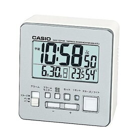 カシオ 電波目覚まし時計 シルバー DQD805J8JF [DQD805J8JF]