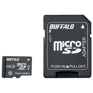 BUFFALO microSDXC UHI-I [J[h(Class 10E64GB) hdl RMSD-064GU1SA [RMSD064GU1SA]