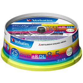 Verbatim データ用DVD+R DL 8.5GB 2.4-8倍速 インクジェットプリンタ対応 スピンドルケース 25枚入り DTR85HP25V1 [DTR85HP25V1]