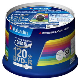 Verbatim 録画用 DVD-R 1-16倍速 CPRM対応 インクジェットプリンタ対応 50枚入り VHR12JP50V3 [VHR12JP50V3]【JPSS】