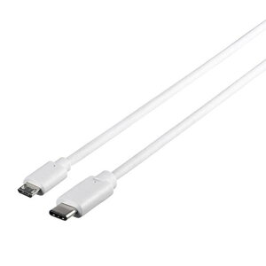 BUFFALO USB2D0P[u(MicroB to C) (1D0m) zCg BSUMBC210WH [BSUMBC210WH]