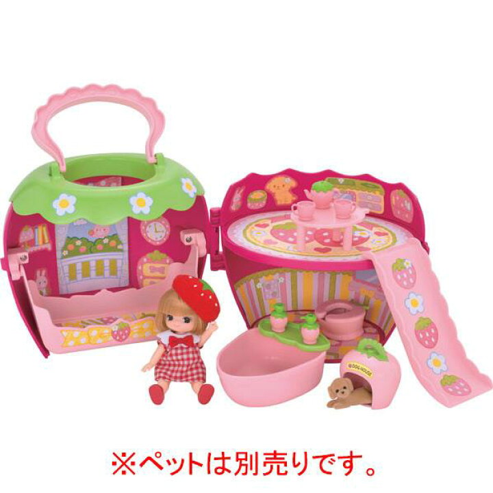 楽天市場】タカラトミー リカちゃん 3才のリカちゃんといちごのおへや 