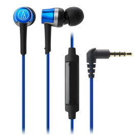 オーディオテクニカ スマートフォン用インナーイヤーヘッドフォン ブルー ATH-CKR30ISBL [ATHCKR30ISBL]【RNH】【NVPM】