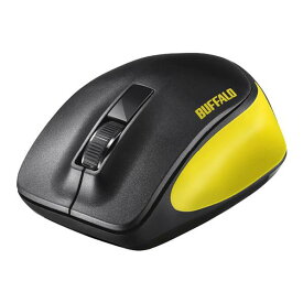 BUFFALO 無線 BlueLED 3ボタン プレミアムフィットマウス イエロー BSMBW300MYE [BSMBW300MYE]