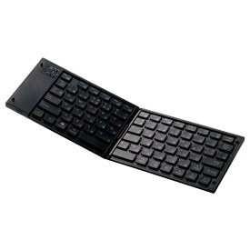エレコム ワイヤレスBluetoothキーボード ブラック TK-FLP01BK [TKFLP01BK]