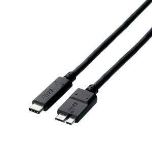 �G���R�� USB3�D1�P�[�u��(�F�ؕi�AC-microB) 0�D5m �u���b�N USB3-CMB05NBK [USB3CMB05NBK]�ySPMS�z