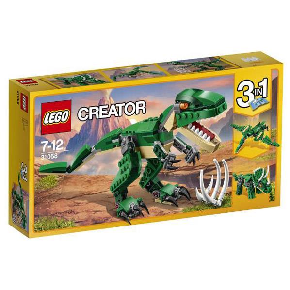 【大注目】 深緑とベージュの体 そしてオレンジ色の目をした恐ろしいティーレックスと一緒に地面をふるわせよう レゴジャパン LEGO クリエイター 31058ﾀﾞｲﾅｿ- MASP ダイナソー 31058 ネット限定