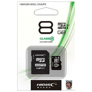 �n�C�f�B�X�N ����microSDHC UHS-I �������[�J�[�h(Class 10�Ή��E8GB) HDMCSDH8GCL10UIJP3 [HDMCSDH8GCL10UIJP3]