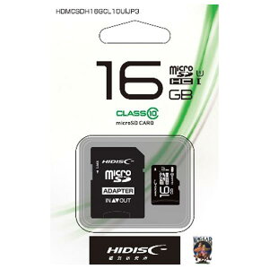 �n�C�f�B�X�N ����microSDHC UHS-I �������[�J�[�h(Class 10�Ή��E16GB) HDMCSDH16GCL10UIJP3 [HDMCSDH16GCL10UIJP3]