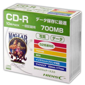 C f[^pCD-R 700MB 2-52{Ή 10 HI-DISC HDCR80GP10SC [HDCR80GP10SC]ySPSPz