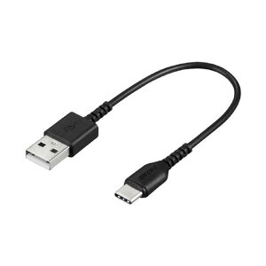 BUFFALO USB2�D0�P�[�u��(Type-A to Type-C) 0�D1m �u���b�N BSMPCAC101BK [BSMPCAC101BK]