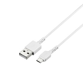 BUFFALO USB2．0ケーブル(Type-A to microB) 1．0m ホワイト BSMPCMB110WH [BSMPCMB110WH]