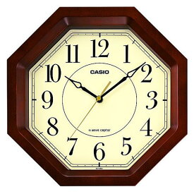 カシオ 電波掛時計 濃茶 IQ-1106J-5JF [IQ1106J5JF]