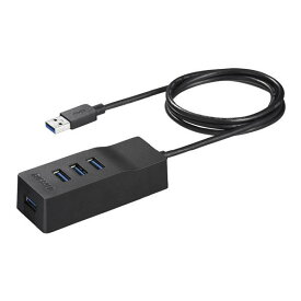 BUFFALO USB3．0セルフパワーハブ 4ポートタイプ テレビ背面取り付け金具付き ブラック BSH4A110U3VBK [BSH4A110U3VBK]