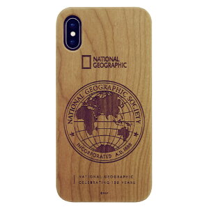 National Geographic iPhone XS/X�p�P�[�X 130th Anniversary case Nature Wood �`�F���[�E�b�h NG12954IX [NG12954IX]