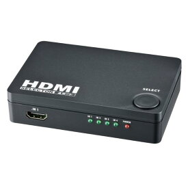 オーム電機 HDMIセレクター 4ポート ブラック AV-S04S-K [AVS04SK]
