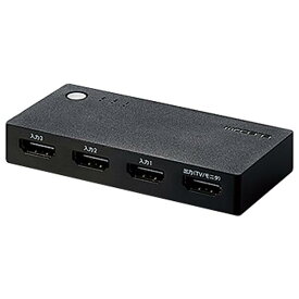 エレコム HDMI切替器 3ポート(入力/3、出力/1) ブラック DH-SWL3BK [DHSWL3BK]【JPSS】