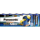パナソニック 単2形アルカリ乾電池6本入り エボルタNEO LR14NJ/6SW [LR14NJ6SW]