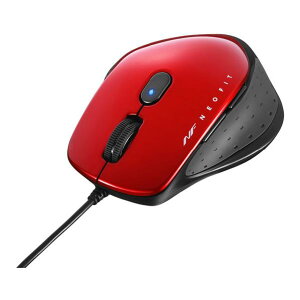 BUFFALO �L�� BlueLED 5�{�^�� �l�I�t�B�b�g�}�E�X M�T�C�Y ���b�h BSMBU510MRD [BSMBU510MRD]