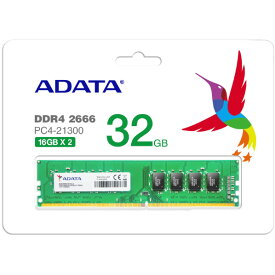 ADATA Premier DDR4-2666(PC4-21300) 32GB(16GB×2) AD4U2666316G19-D [AD4U2666316G19D]