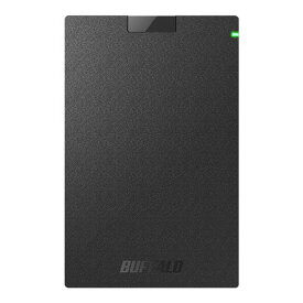 BUFFALO ポータブルハードディスク(500GB) ブラック HD-PCG500U3-BA [HDPCG500U3BA]【MAAP】