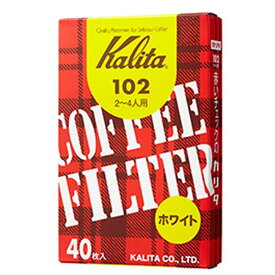 カリタ コーヒーフィルター 102ロシ 40枚入 ホワイト カリタ 102 ペーパー [カリタ102]【MRTP】