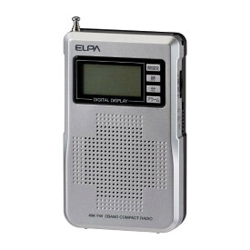 エルパ AM/FM液晶コンパクトラジオ シルバー ER-C68FL [ERC68FL]