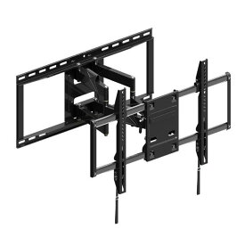 朝日木材 42V〜86V推奨 壁掛金具 フルモーションタイプ WALL FIT MOUNT ブラック FLM-006-BK [FLM006BK]【SPMS】