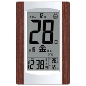 アデッソ デジタル日めくり電波時計 KW9256 [KW9256]