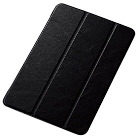 エレコム iPad mini用フラップカバー/背面クリア/ソフトレザーフラップ/2アングル ブラック TB-A19SWVBK [TBA19SWVBK]