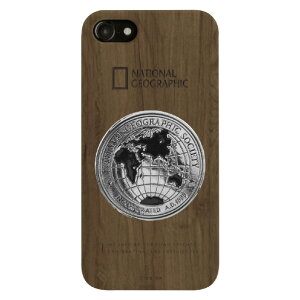 National Geographic iPhone SE(��3����)/SE(��2����)/8/7�p�P�[�X Metal-Deco Wood Case �E�H���i�b�g NG13000I8 [NG13000I8]