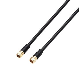 DXアンテナ テレビ接続ケーブル(1m) ブラック 4JW1FFSB(B) [4JW1FFSBB]