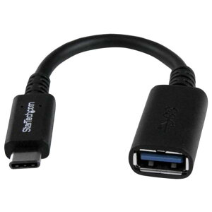 y11/1 Gg[ōőP5{zStarTech USB-C - USB-A ϊA_v^ 15cm ubN USB31CAADP [USB31CAADP]