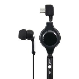 藤本電業 for microUSB モノラルイヤホン ブラック EMM-01 [EMM01]【NVPM】