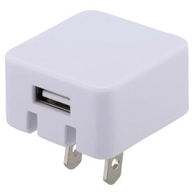 オーム電機 ACアダプター USB 1A ホワイト MAV-AU1-W [MAVAU1W]【SPMP】