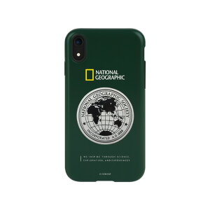 National Geographic iPhone XR�p�P�[�X Global Seal Metal-Deco Case �O���[�� NG14132I61 [NG14132I61]