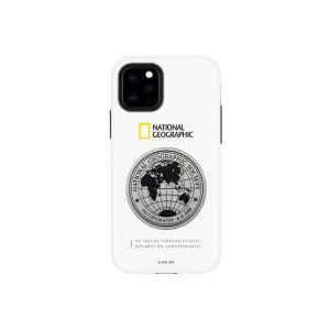 National Geographic iPhone 11 Pro�p�P�[�X Global Seal Metal-Deco Case �z���C�g NG17149I58R [NG17149I58R]