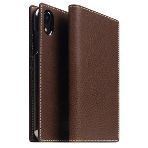 SLG Design iPhone XR�p�P�[�X Minerva Box Leather Case �u���E�� SD13683I61 [SD13683I61]