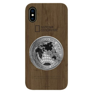 National Geographic iPhone XS/X�p�P�[�X Metal-Deco Wood Case �E�H���i�b�g NG12963IX [NG12963IX]