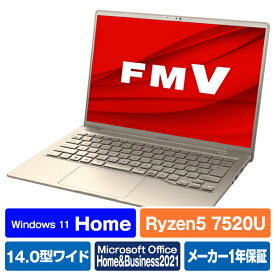 富士通 ノートパソコン LIFEBOOK ベージュゴールド FMVM55J1G [FMVM55J1G]【RNH】【JPSS】