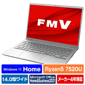 富士通 ノートパソコン e angle select LIFEBOOK ファインシルバー FMVM55J1SE [FMVM55J1SE]【RNH】